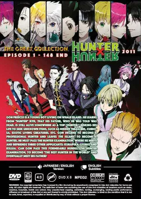 DVD Anime Hunter X Hunter Season 2 (2011) Vol.1-148 End English Dubbed