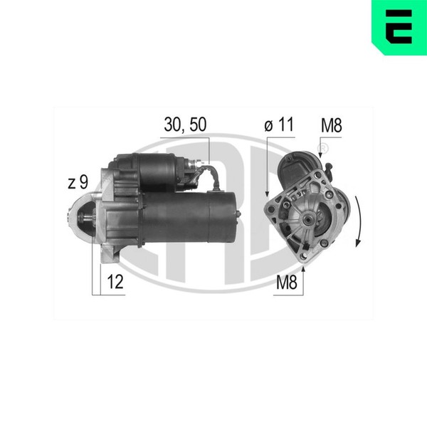 ERA Anlasser Starter 220057A FüR Multipla Doblo Fiat Marea 12V Brava Bravo 1 VAN-image