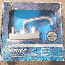 Premier Washer less Laundry Faucet 04-156 Solid Brass Dual Handles NEW