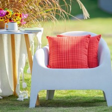 Farmhouse Outdoor Waterproof Throw Pillow Covers Pack of 2 18x18 Inch Decorative