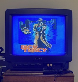 1990 Dick Tracy Sega Master System US Version Tested CIB Cart Manual & Case Rare