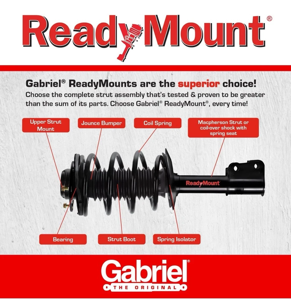 Suspension Strut and Coil Spring Assembly-Ultra ReadyMount Gabriel G56995 Acura - Image 3 of 4