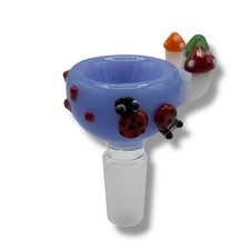 14mm Glass Bowl Piece Slide For Water Pipes - "Summertime Vibes"