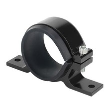 Fuel Filter Mounting Bracket, Aluminum Alloy Fuel Pump Clamp Holder, 60MM Black