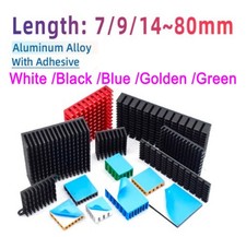 With Adhesive Aluminum Heatsink For Electronic motherboard IC/Chip/LED/Amplifier