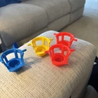 Vintage Fisher Price Little People Chairs for Ferris Wheel #969 1960s Set of 4