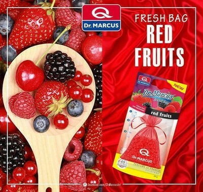 2x Dr.Marcus Hanging Fresh Bag Car Air Freshener Perfume Red Fruits