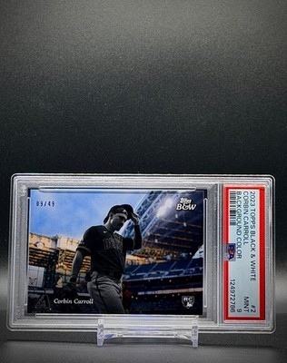 2023 Topps Black & White - Background Colour /49 - Corbin Carroll - PSA 9