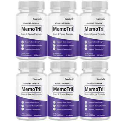 MemoTril Brain Energy Support, (6 Pack) Official Memory Function Supplement