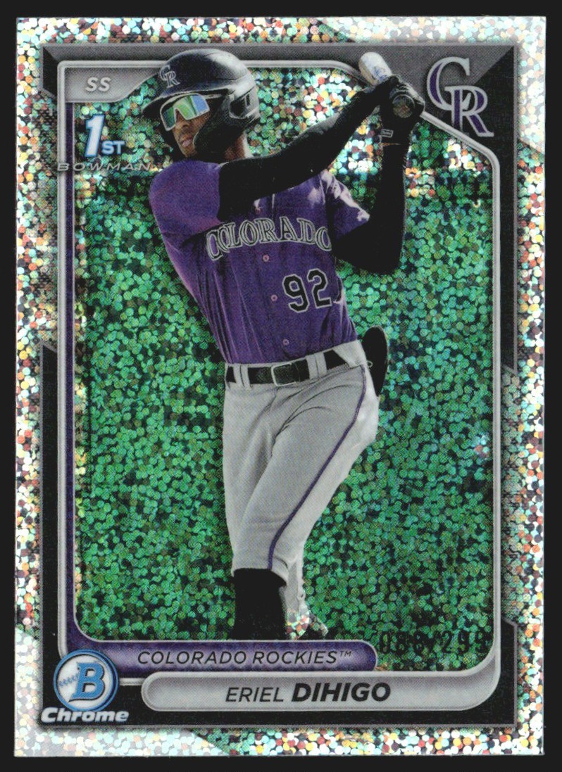 2024 Bowman Chrome Prospects Speckle Refractor 88/299 Eriel Dihigo #BCP-200 GS1