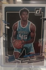 23-24 Panini Donruss -Rated Rookie James Nnaji #215 Press Proof Purple /199 (RC)