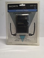 New Sealed Sony Walkman SRF-60 Am/Fm Portable Radio Mega Bass