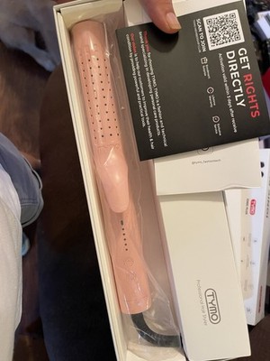 TYMO Airflow Curling Iron Flat Iron - Hair Straightener and Curler 2 in 1 pink