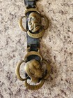 Lot of 4 Vintage Brass Horse Parade Medallions Medals on Leather Martingale — photo 3
