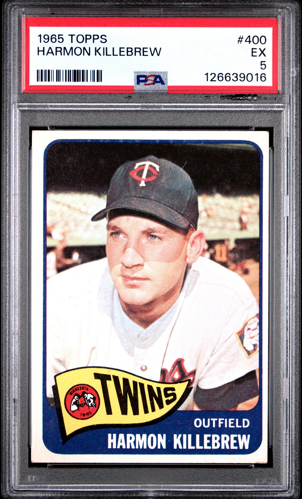 1965 TOPPS #400 HARMON KILLEBREW PSA 5