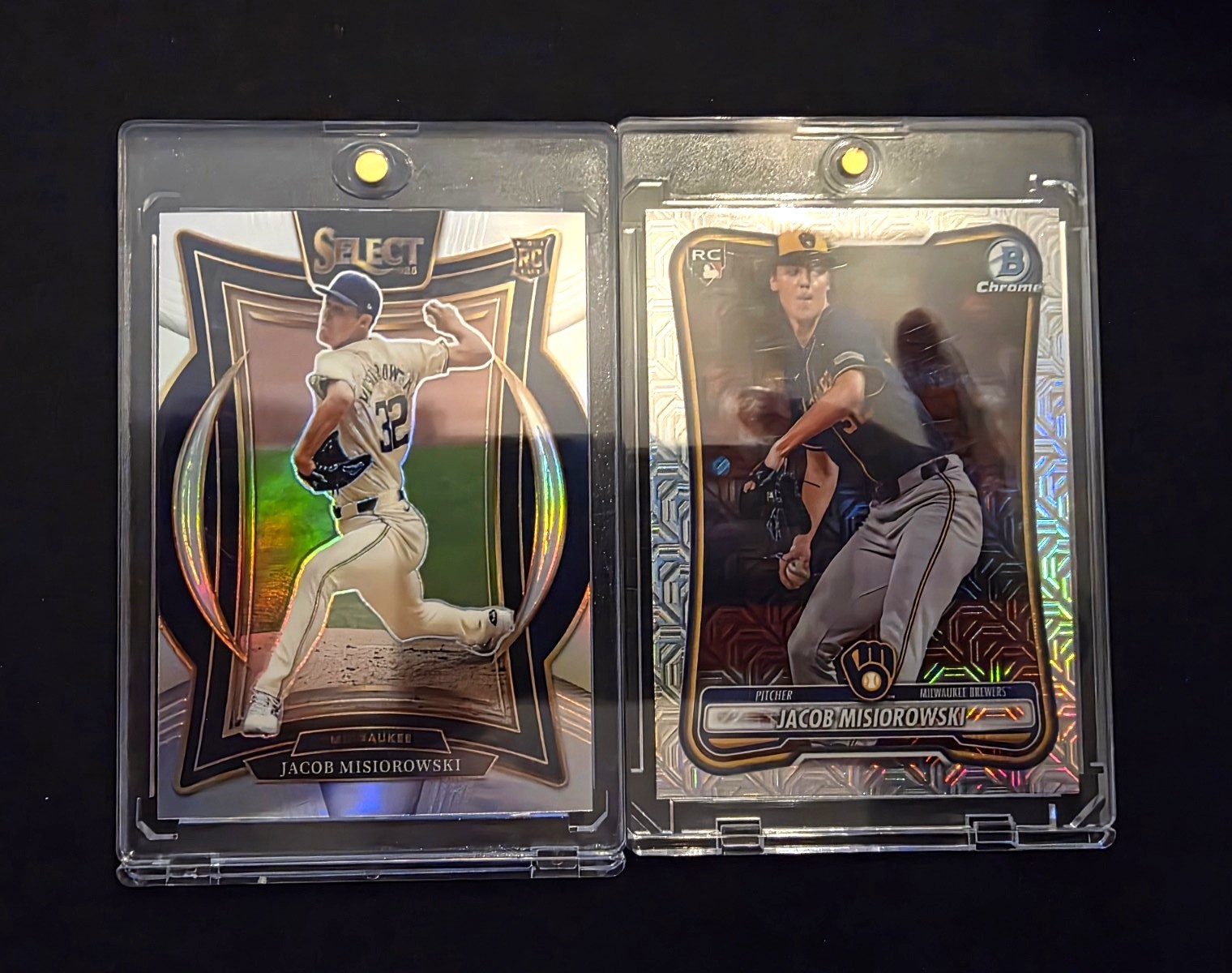 Panini 2025 Jacob Misiorowski Rookie Prizm  bowman chrome mojo refractor 