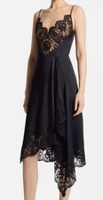 Michael Kors Collection Women's Black Lace Trim Dress Size 0
