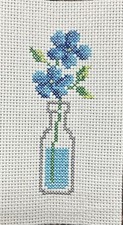 cross stitch completed finished Flower Small Decor Or for DIY piece