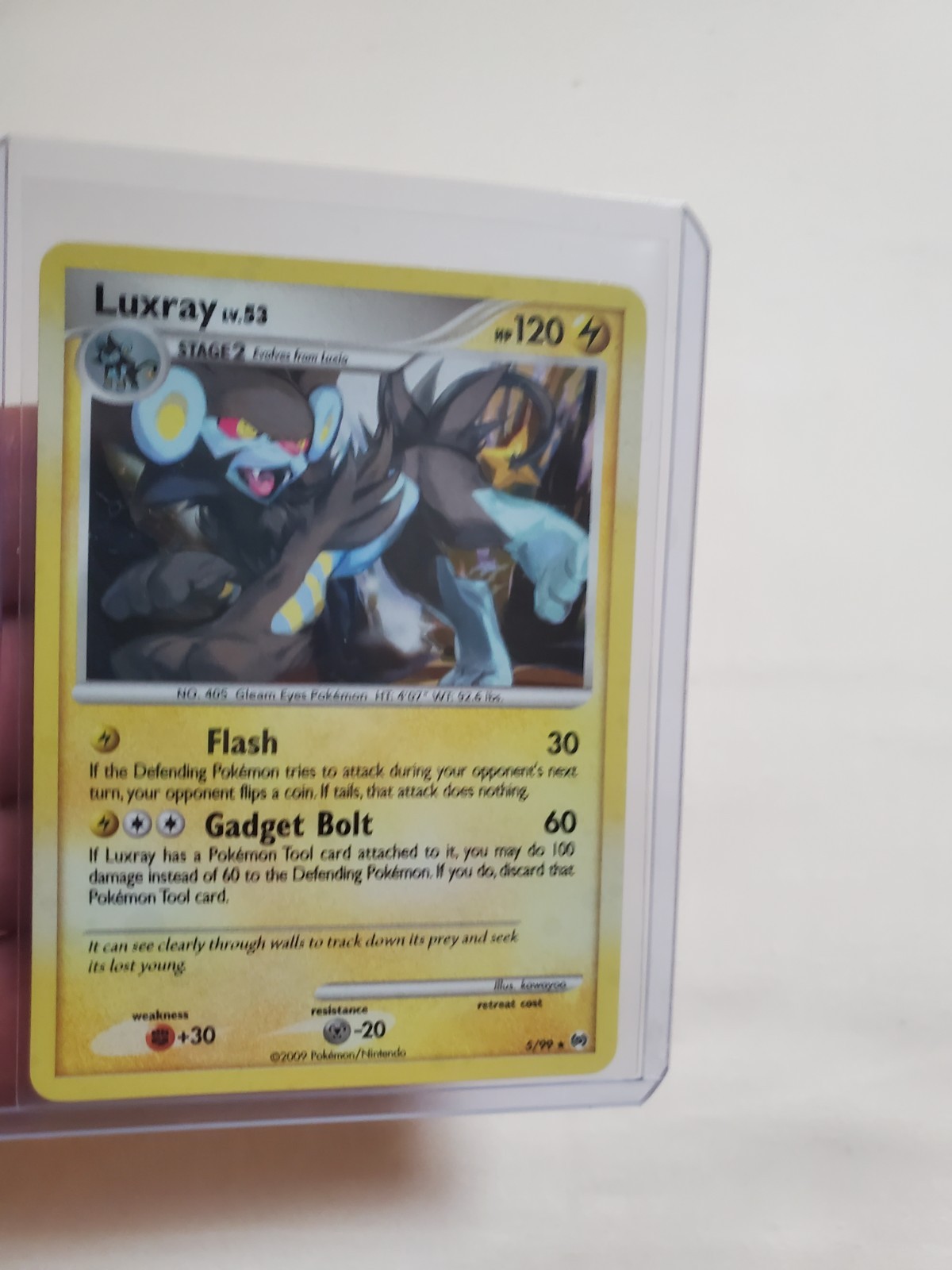 Luxray 5/99 Holo Rare Platinum Arceus Pokemon Card TCG NM