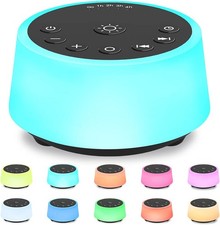 White Noise Sound Machine with Night Light and Timers