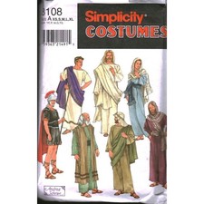 Simplicity 8108 Adult Passion Play Biblical Roman Costume Sewing Pattern XS-XL