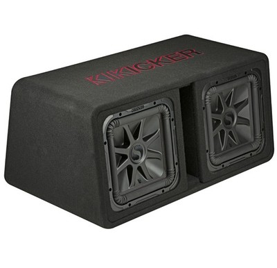 Kicker 45DL7R122 Car Audio L7R Solobaric L7 Dual 12'' Vented Sub Box Enclosure