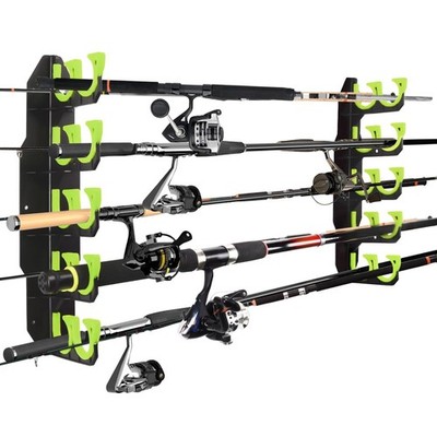 Hikeen Fishing Rod Holders, Fishing Pole Holders for Garage, Wall or Ceiling ...