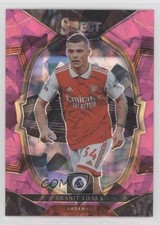 2022-23 Panini Select Premier League Terrace Pink Ice Prizm Granit Xhaka #9 0z2o
