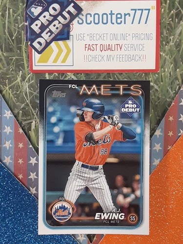 A.J. Ewing [Autograph] #PD-48 2024 Topps Pro Debut card