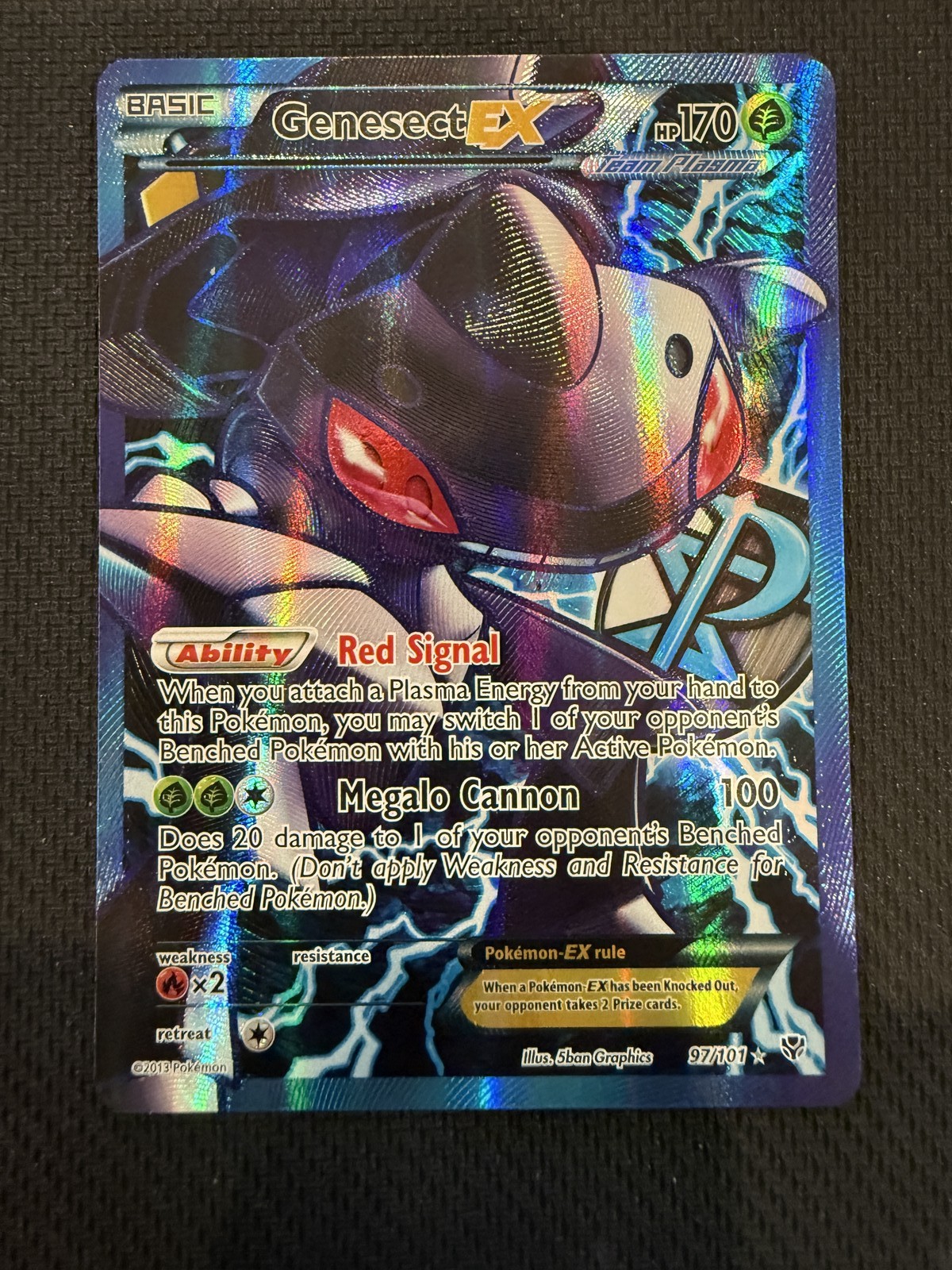 Genesect EX (Team Plasma) (97 Full Art) Ultra Rare Plasma Blast 97/101 NM
