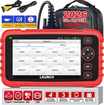 Launch CRP123X Profi KFZ OBD2 Diagnosegerät Scanner 3 Services Deutsch 4 System