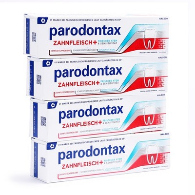 parodontax Zahnfleisch+ Sensitivität & Frischer Atem Zahnpasta 4x 75ml