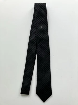 Dior Krawatte | 100% Seide | Schwarz/Anthrazit | Made in Italy | Bienenmotiv - Bild 1 von 4