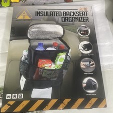 Auto Technix Insulated Backseat Organizer Car Seat Cooler Storage Tissue Mesh