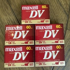 Maxell Mini DV 60 Minute Digital Video Cassette Tapes DVM60SE - 5 Tapes-NEW
