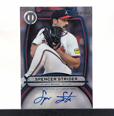 Topps Tribute 2025 Spencer Strider Auto Atlanta Braves TA-SST 11/150