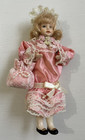 2 Victorian Style Vintage Porcelain Dolls Christmas Ornaments Collectible 1990's — photo 8