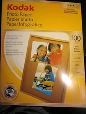 KODAK Photo Paper Instant Dry 80 Sheets Gloss 8.5"x11" 48lb Weight, 6.5mil