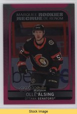 2021 O-Pee-Chee Platinum Marquee Rookies Matte Pink Olle Alsing #256 READ 07g7