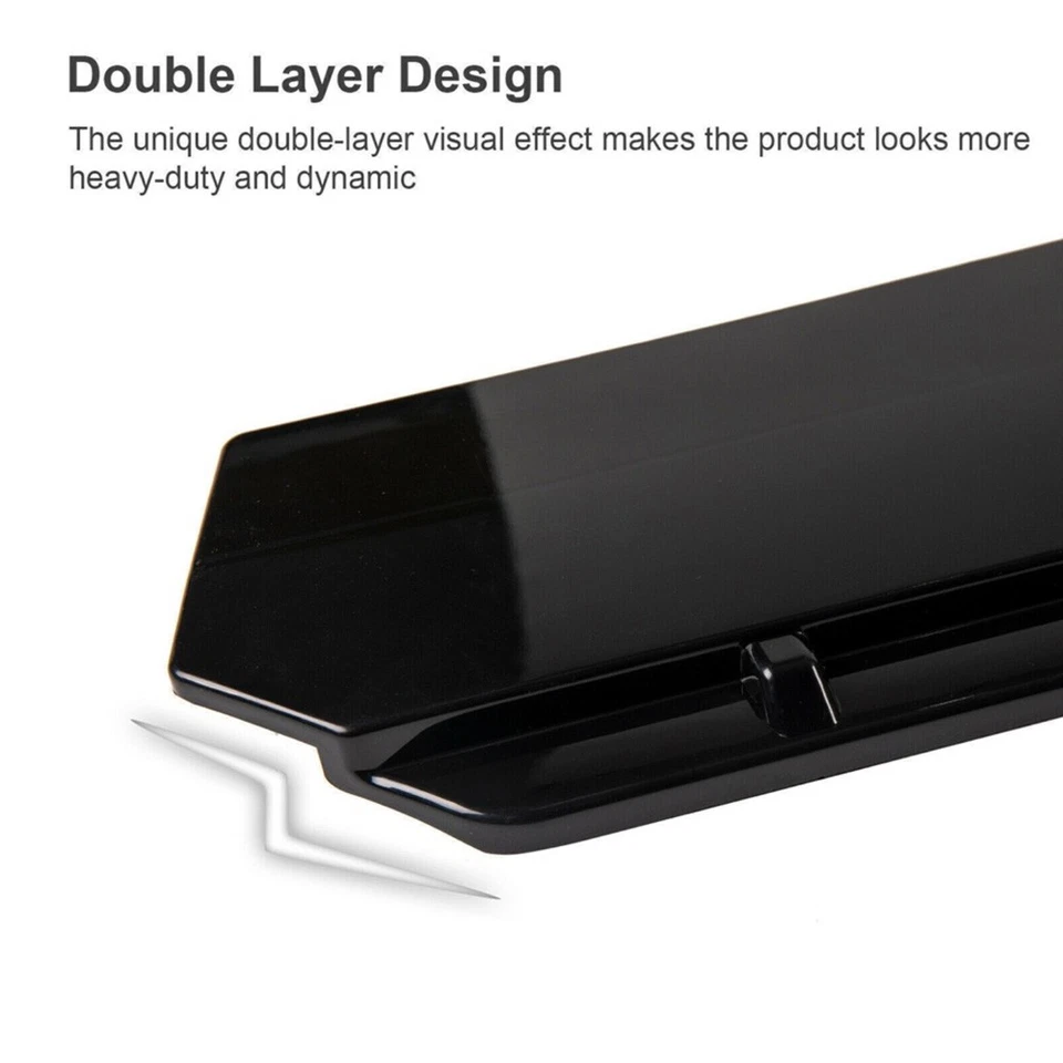 FOR JAGUAR XF 2009-2022 Front Bumper Lip Spoiler Splitter Body Kit Black Red Foto 3 de 4