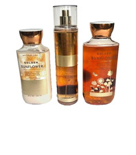 Bath Body Works Lotion Shower Gel Spray Mist Golden Sunflower Discontinued