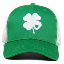 St Patricks Day Hat Women Men - Hat Shamrock Gifts One Size Green/01/Clover