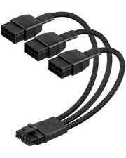 16AWG PCIe 5.0 12VHPWR 16 Pin to 3x8 Pin GPU Power Extension Cable 0.3m