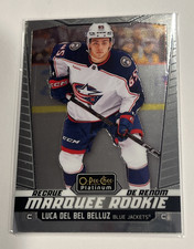 24-25 OPC Platinum Marquee Rookie Luca Del Bel Belluz #231 Columbus Blue Jackets