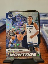 2024-25 Panini Mosaic Montage Anthony Edwards #12 Fast Break DISCO Prizm