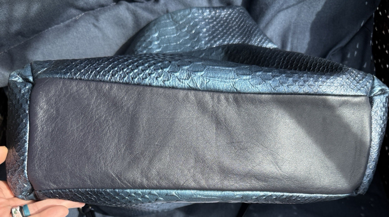 Coach Madison Phoebe Python Embossed Iridescent N… - image 8