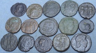 Lot of 15 Roman Bronze Coins