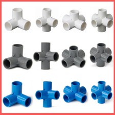 PVC Water Pipe Fittings Adhesive Fittings 3/4/5/6 Ways Tube Adapter Fittings
