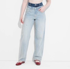Women's Mid-Rise 90's Relaxed Straight Jeans - Wild Fable Size 0