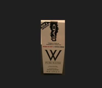 New ! EDA Pure Water Eau DeToilette Spray Cologne for Men Spray  2.5 fl oz